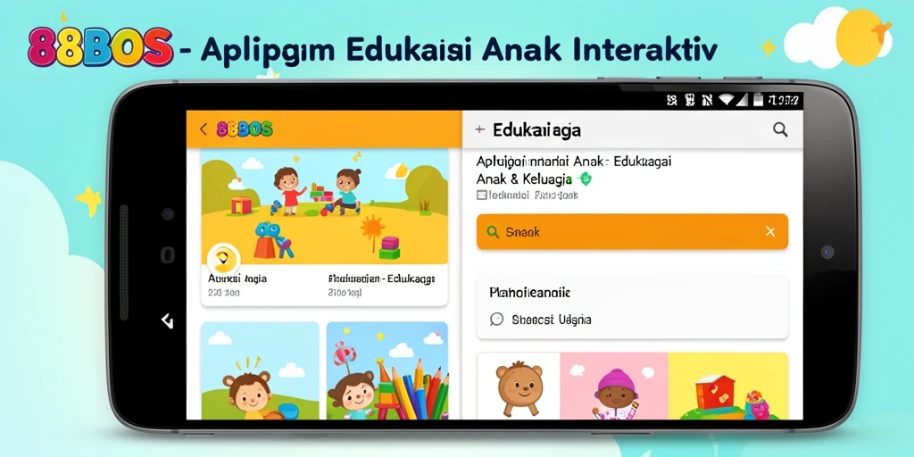 Antarmuka edukatif dan interaktif dari aplikasi 88BOS.