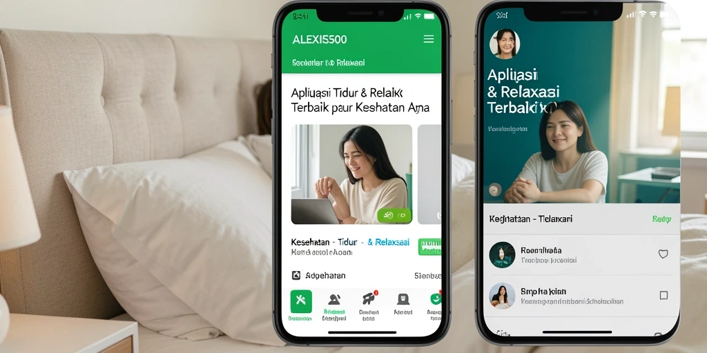 Tampilan utama ALEXIS500 yang menenangkan dan intuitif.