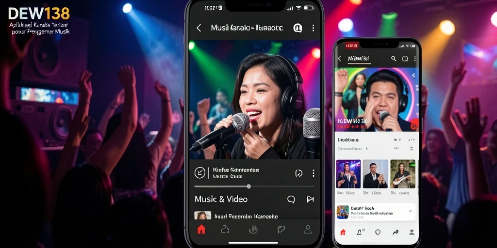 Tampilan antarmuka DEWI138 yang menarik dan intuitif untuk karaoke.
