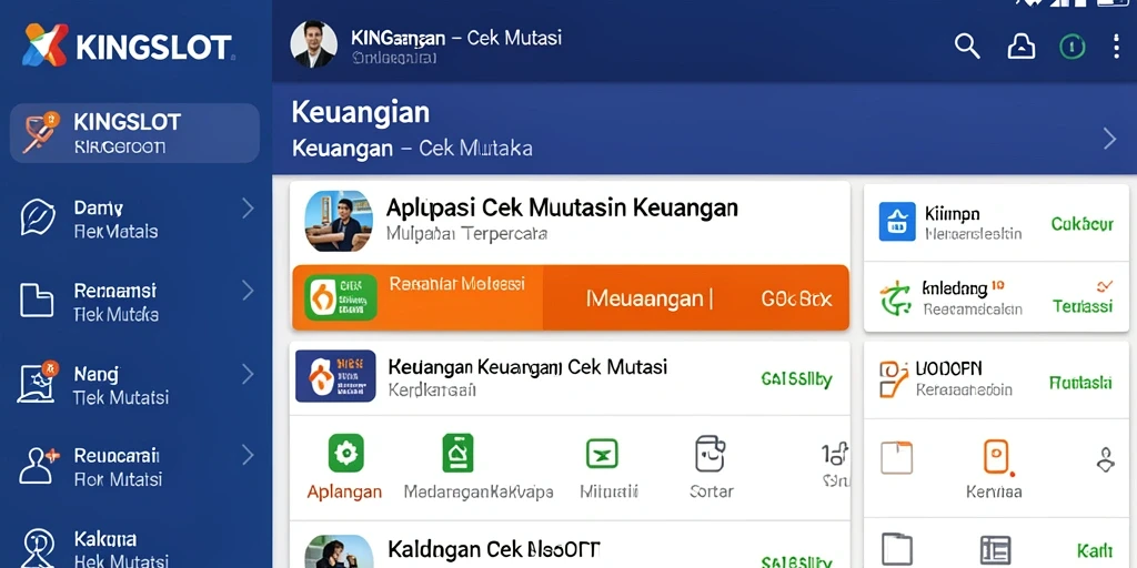 Tampilan antarmuka KINGSLOT yang intuitif untuk cek mutasi.