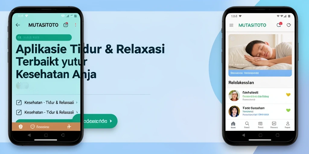 Antarmuka MUTASITOTO yang sederhana dan menenangkan.