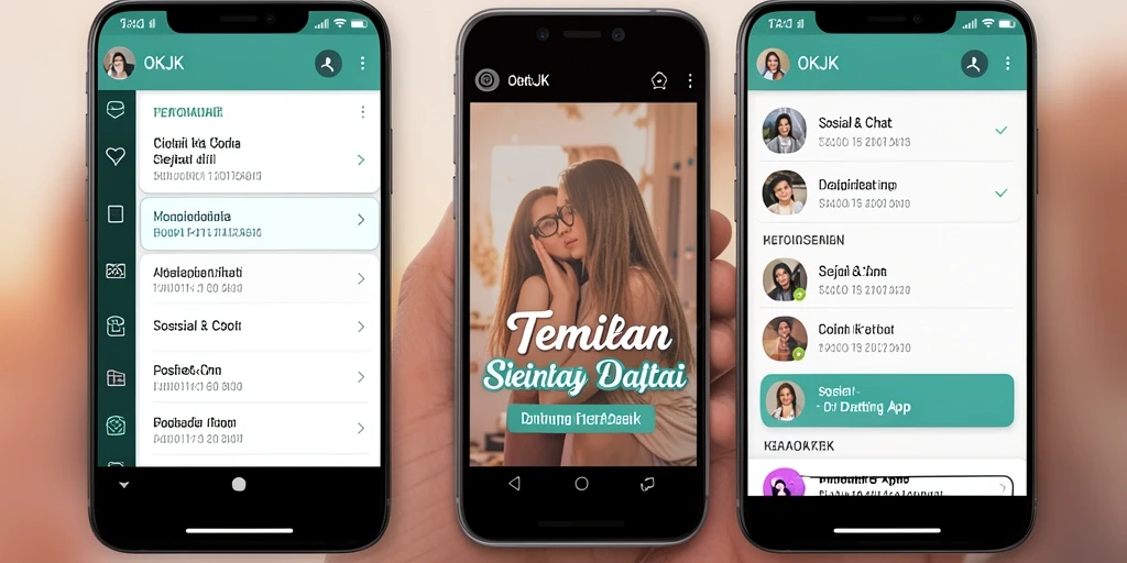Tampilan antarmuka utama OKJK yang modern dan ramah pengguna.