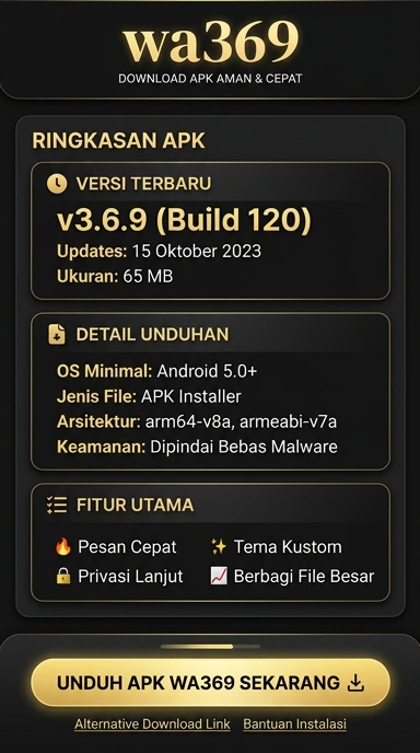 Tampilan halaman APK wa369